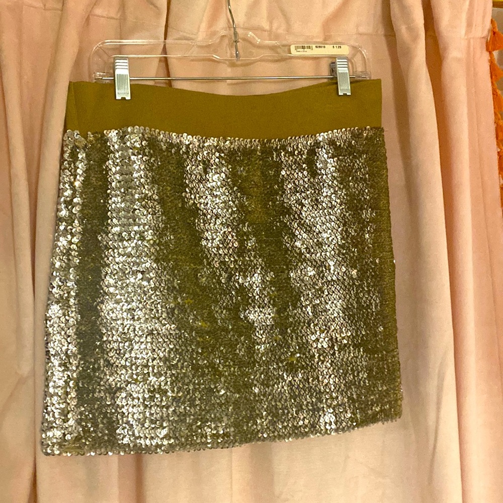 Sequin mini skirt